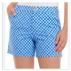 Lilly Pulitzer | Shorts Size 12 Ocean Trail Blue Gingham
